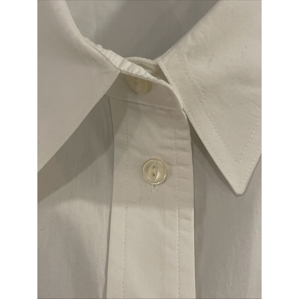 RLR Lauren Jeans Co Ralph Lauren   Button Up Conv. Long Sleeve Top Women  2X Wh - Picture 3 of 16